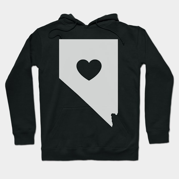 Nevada Love Heart Hoodie by helloshirts